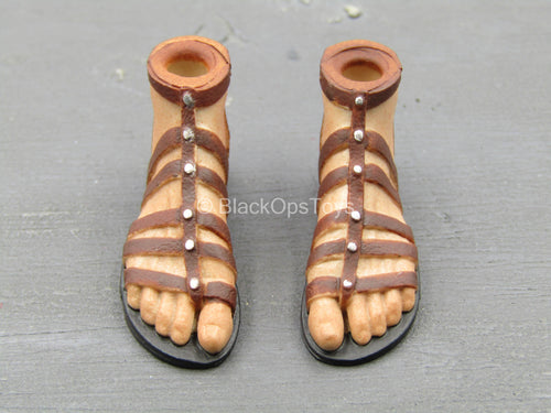 Imperial Female Warrior Black Ver. - Pair of Feet w/Sandals