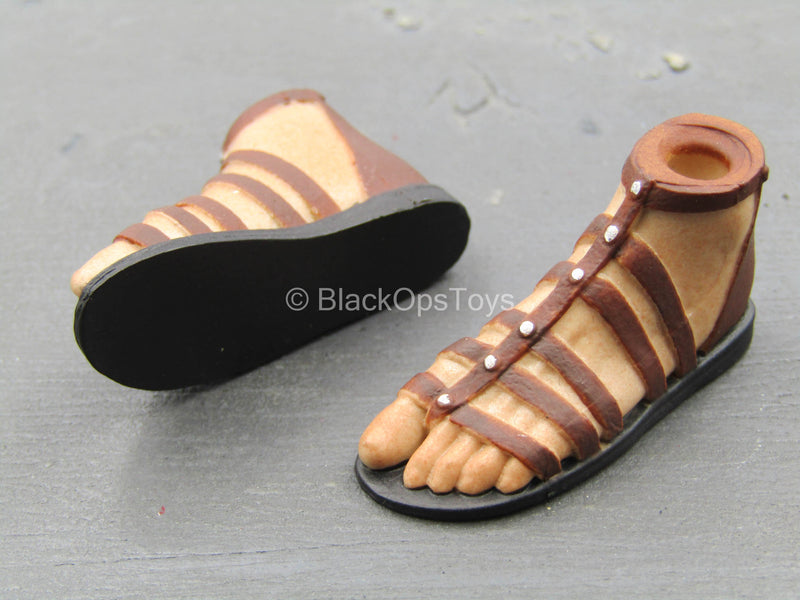 Load image into Gallery viewer, Imperial Female Warrior Black Ver. - Pair of Feet w/Sandals
