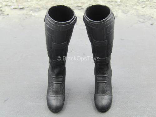 Endgame - Black Widow - Black Knee High Boots (Peg Type)