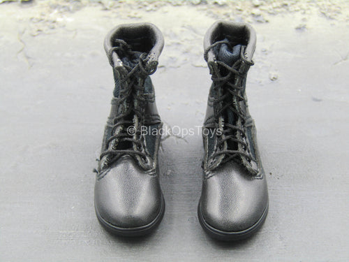 Speed - LAPD SWAT - Black Combat Boots (Foot Type)