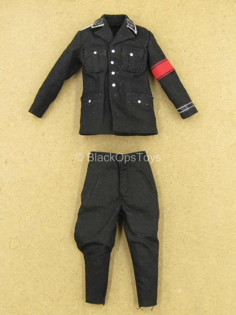 Load image into Gallery viewer, 1/12 - WWII Bean-Gelo - Elegant Man - Black German Uniform Set
