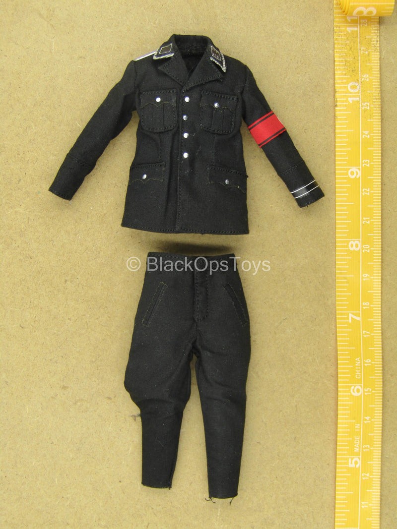 Load image into Gallery viewer, 1/12 - WWII Bean-Gelo - Elegant Man - Black German Uniform Set
