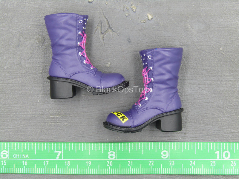 Load image into Gallery viewer, Clown Queen - Purple Boots (Peg Type)
