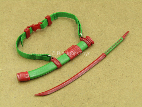 1/12 - Holiday Gomez - Green & Red Katana w/Sheath