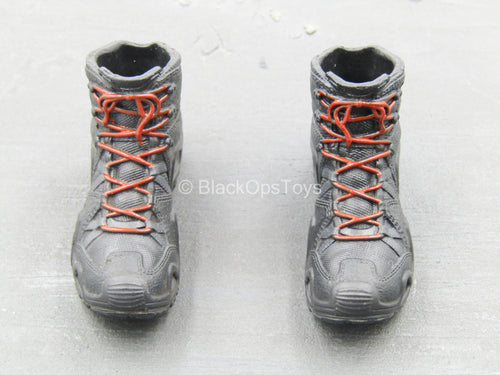 ZERT - Sniper Team - Black & Red Boots (Peg Type)