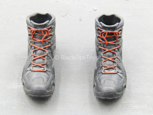 ZERT - Sniper Team - Black & Red Boots (Peg Type)