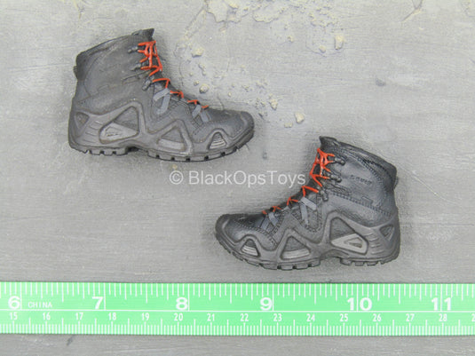 ZERT - Sniper Team - Black & Red Boots (Peg Type)