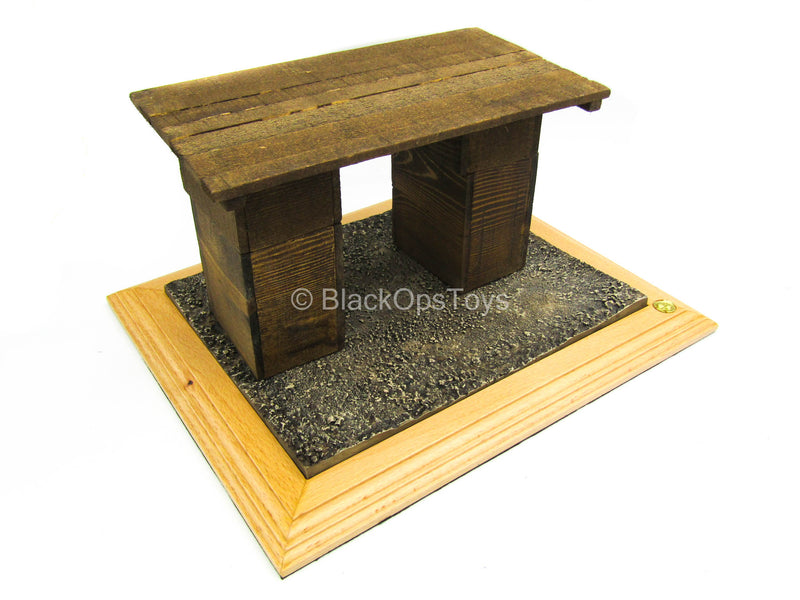 Load image into Gallery viewer, WWI - War Desk - Wooden Desk w/Drawers &amp; Diorama Stand
