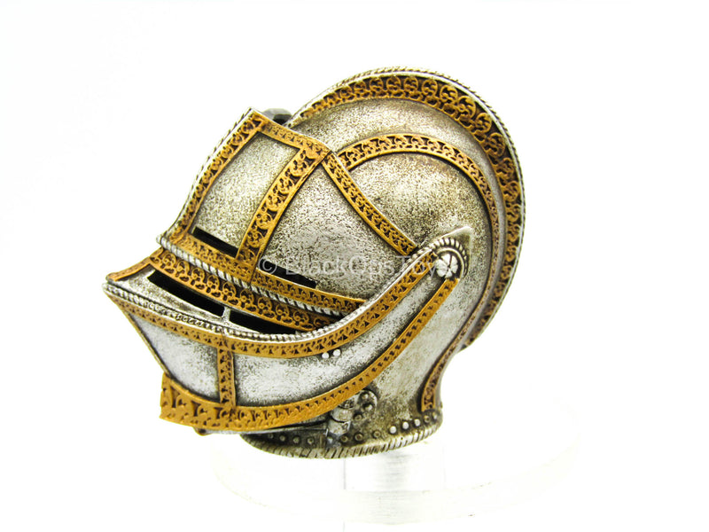 Load image into Gallery viewer, Saintless Knight White Ver - Silver Like Female Knight Helmet
