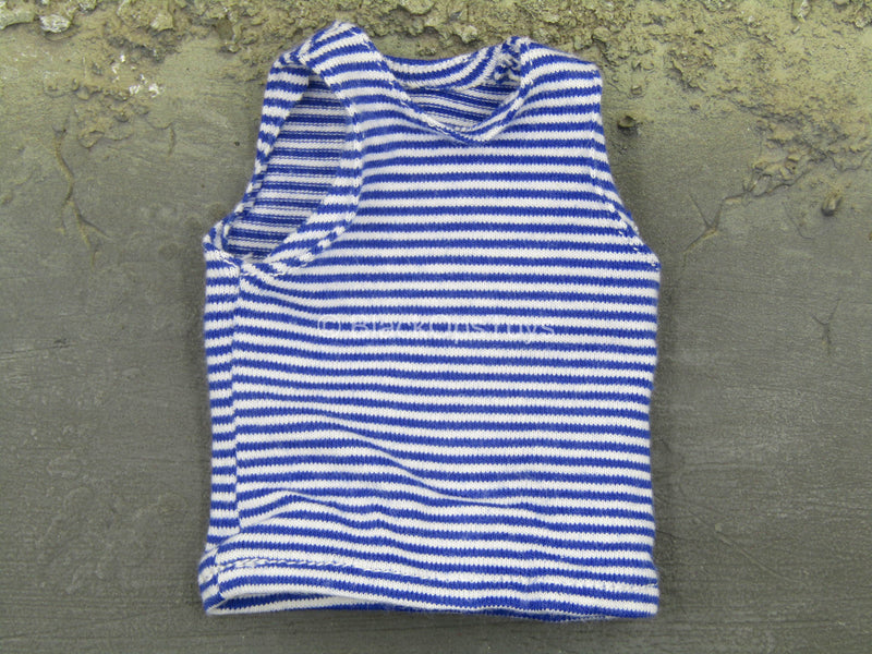 Load image into Gallery viewer, Russian Sniper - Blue &amp; White Striped Shirt
