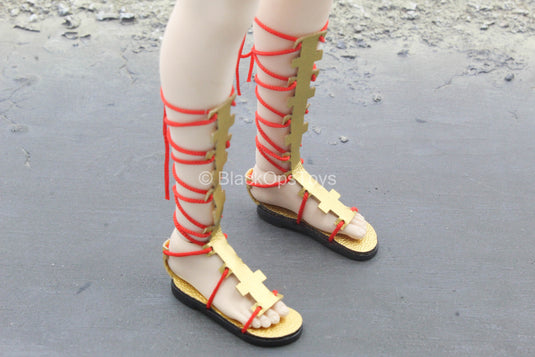 Ancient Japanese Heroine - Gold Like Sandals (Damaged)