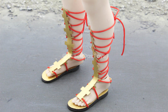 Ancient Japanese Heroine - Gold Like Sandals (Damaged)