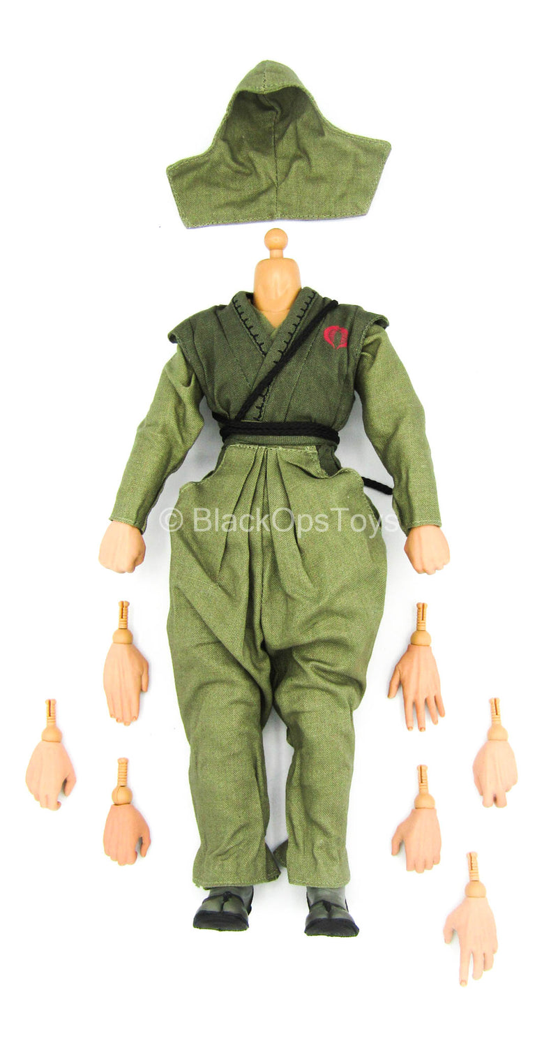 Load image into Gallery viewer, GI JOE - Cobra Ninja Viper - Male Base Body w/Ninja Uniform Set
