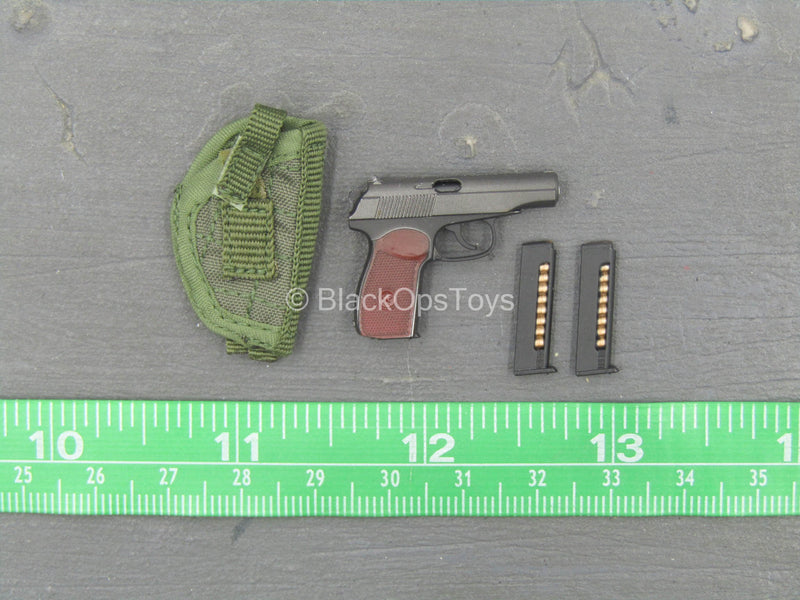 Load image into Gallery viewer, Russian Naval Infantry SE - Makarov Pistol w/Green MOLLE Holster
