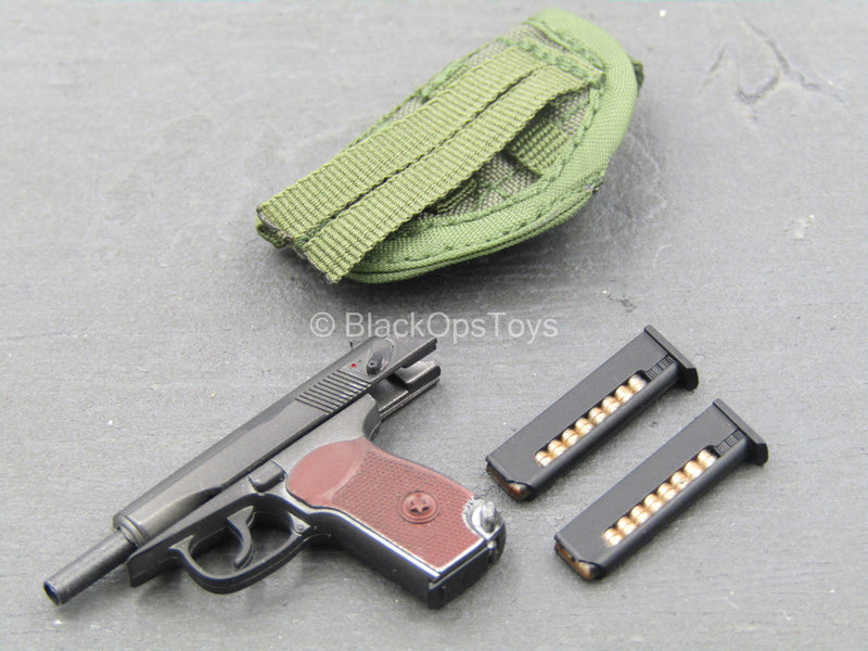 Load image into Gallery viewer, Russian Naval Infantry SE - Makarov Pistol w/Green MOLLE Holster
