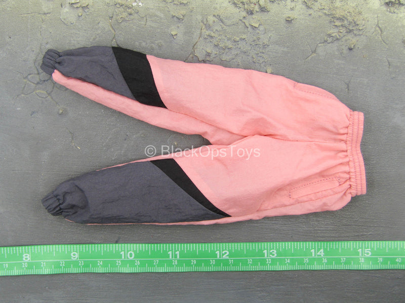 Load image into Gallery viewer, Big Swoosh Fashion Sports Set - Pink &amp; Black Jacket &amp; Pants
