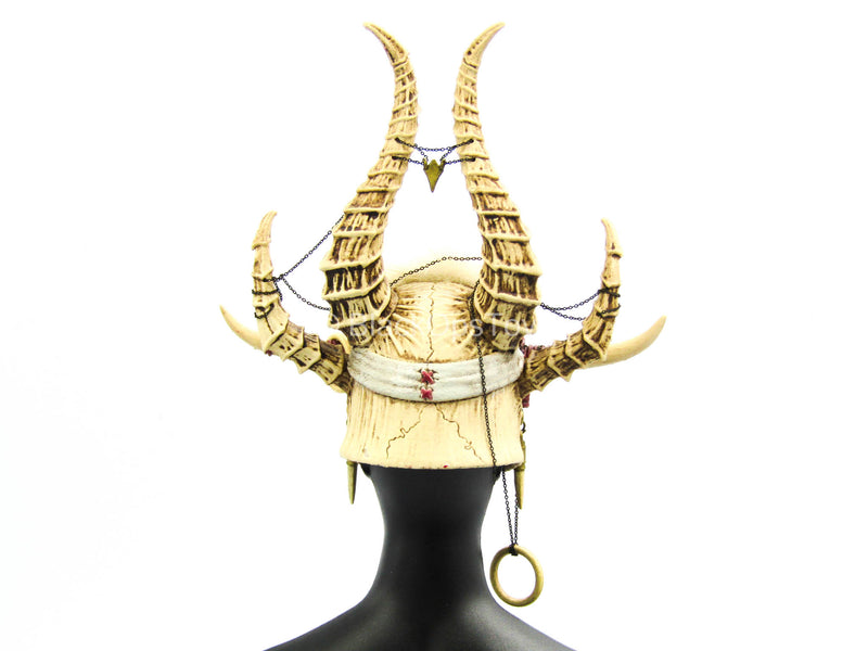 Load image into Gallery viewer, White Shaman - Horned Female Helmet
