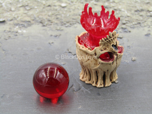 White Shaman - Light Up Skull Cup w/Red Orb