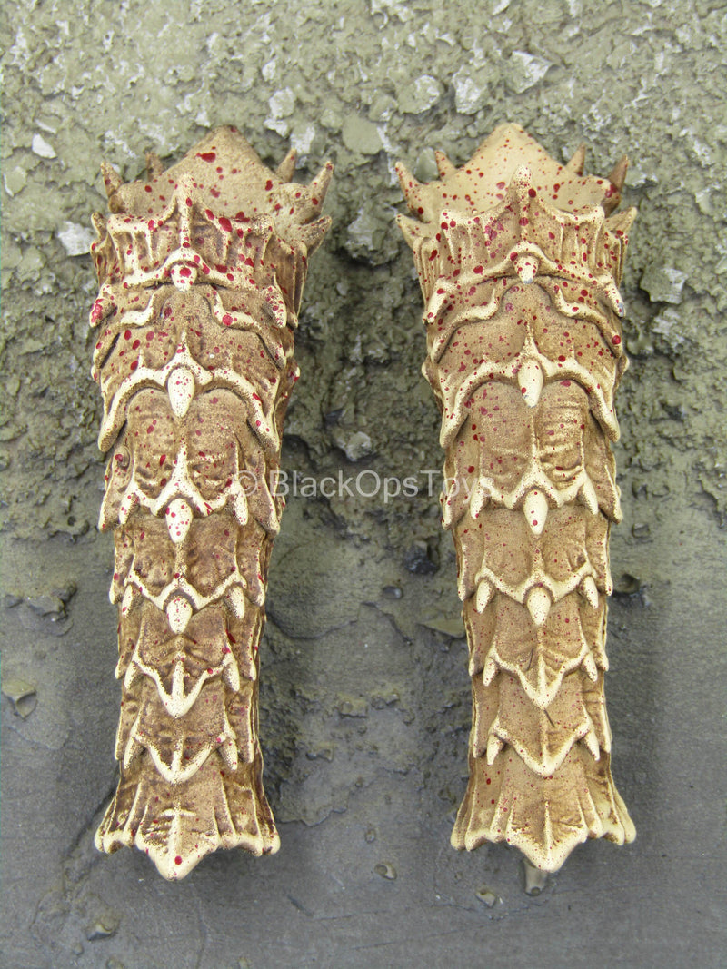 Load image into Gallery viewer, Black Shaman - Female Bloody Bone Shin Guards
