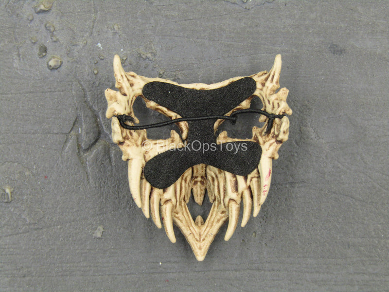 Load image into Gallery viewer, Black Shaman - Female Bone Mask
