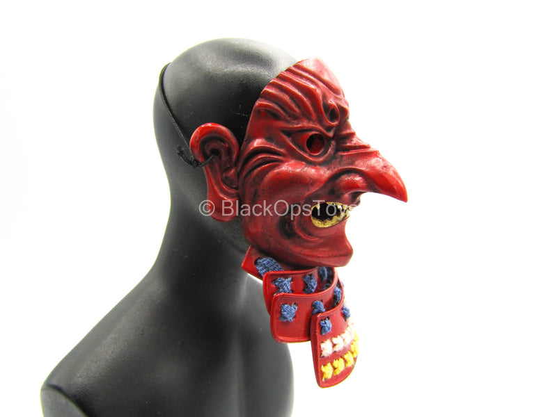 Load image into Gallery viewer, Kulamayama Soujoubou Daitengu - Red Metal Monster Mask
