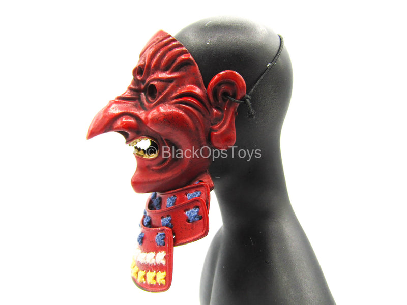 Load image into Gallery viewer, Kulamayama Soujoubou Daitengu - Red Metal Monster Mask
