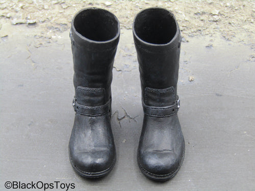 DX13 Terminator T-800 - Black Boots (Peg Type)