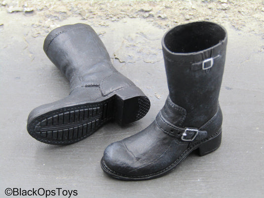 DX13 Terminator T-800 - Black Boots (Peg Type)