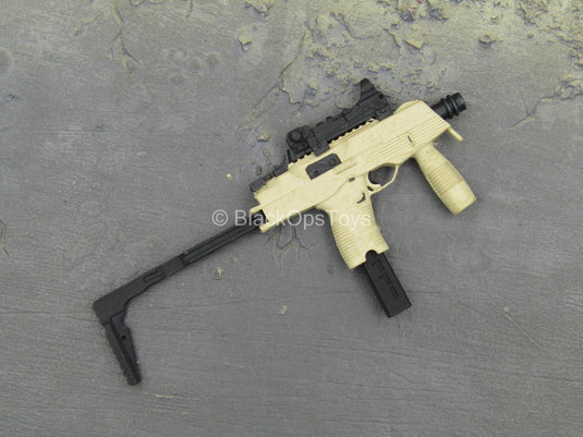 Tan TMP Submachine Gun w/Folding Stock