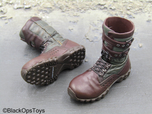 Deadpool 2 Cable - Brown 2-Part Boots (Peg Type)