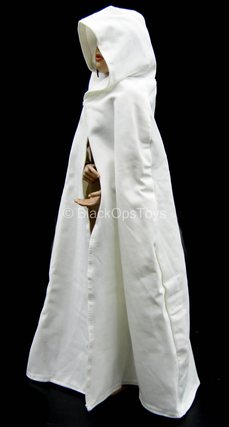 Load image into Gallery viewer, Ghost - White Hooded Cape
