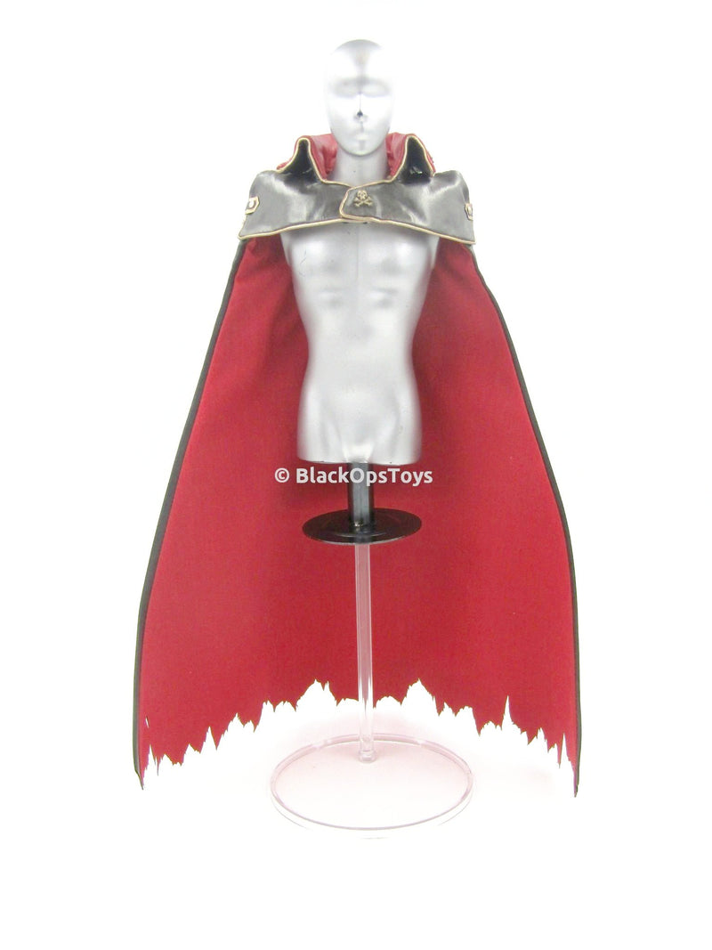 Load image into Gallery viewer, Captain Harlock - Black &amp; Red Full Length Cloak
