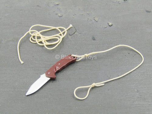 Russian Airborne Troops Natalia - Brown Combat Knife w/String