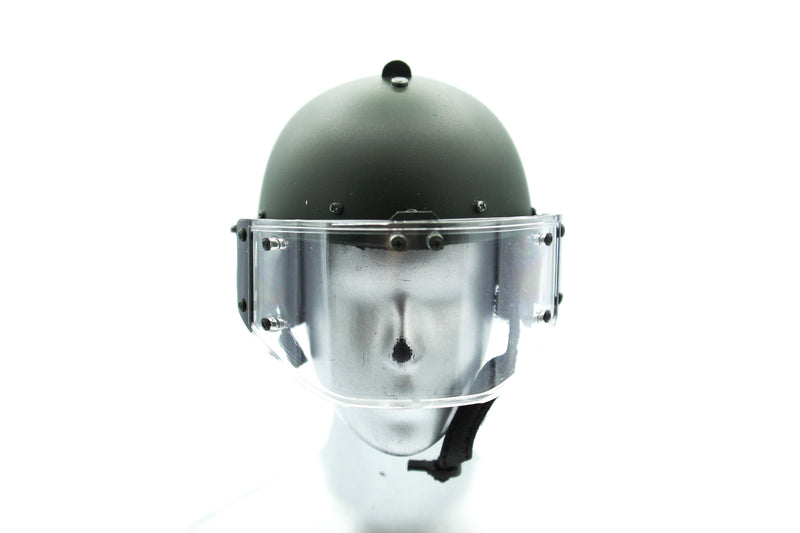 Load image into Gallery viewer, OSN Saturn Police - OD Green Riot Helmet w/Clear Visor
