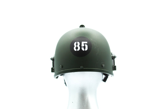 OSN Saturn Police - OD Green Riot Helmet w/Clear Visor