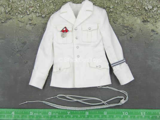 White military outlet parka