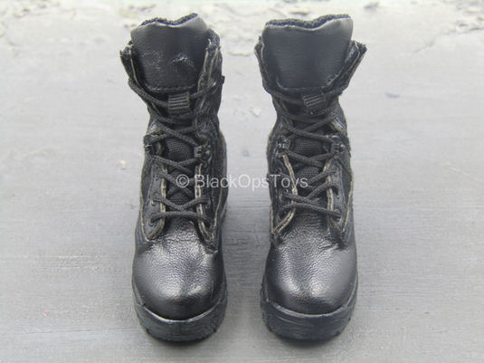 Operation Red Sea PLA Medic - Black Combat Boots (Peg Type)