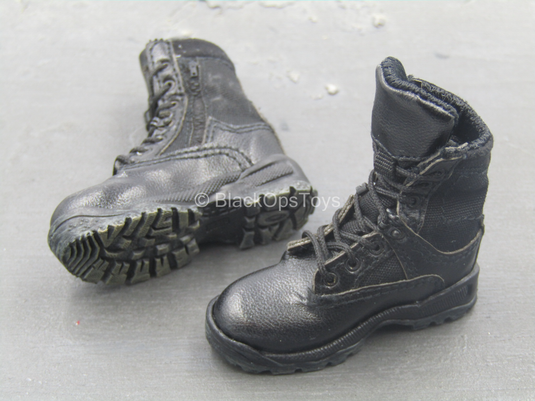 Operation Red Sea PLA Medic - Black Combat Boots (Peg Type)