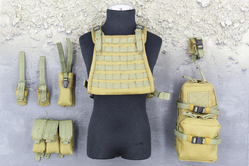 Load image into Gallery viewer, Marc A. Lee - Seal Team 3 - Tan MOLLE Plate Carrier &amp; Pouch Set
