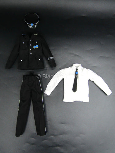 WWII - German Honor Guard - Black Military Uniform w/White Shirt