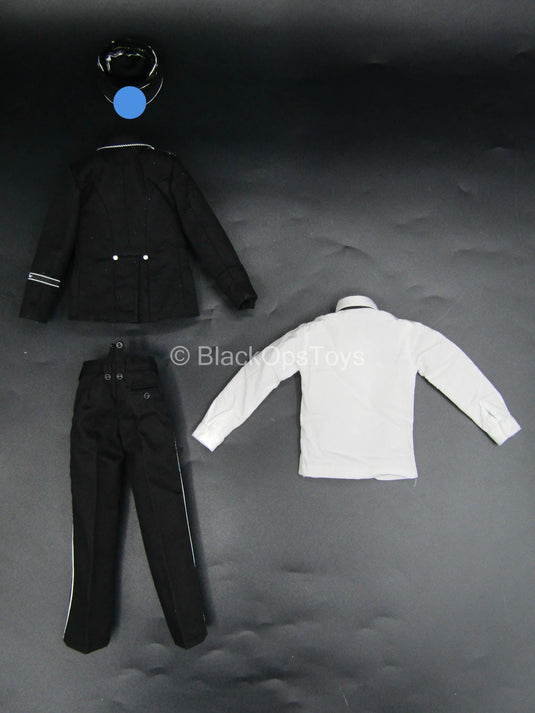 WWII - German Honor Guard - Black Military Uniform w/White Shirt