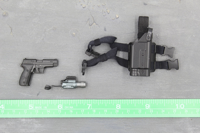 Load image into Gallery viewer, Marc A. Lee - Seal Team 3 - P226 Pistol &amp; Drop Leg Holster Set
