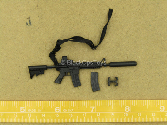 1/12 - MI6 Agent - M4 Assault Rifle w/Attachments & Sling