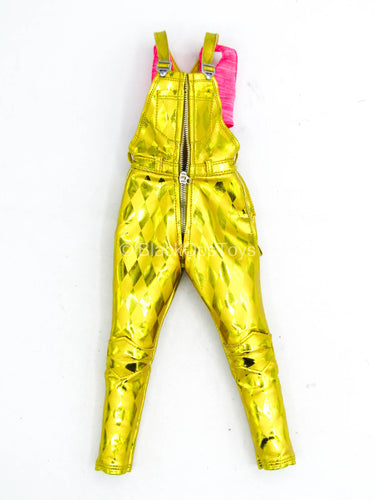 Birds Of Prey Harley Quinn - Yellow Overalls w/Pink Tank Top