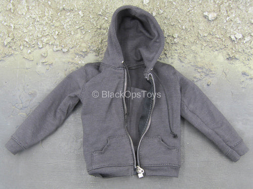 The Flash Barry Allen - Grey Hooded Jacket