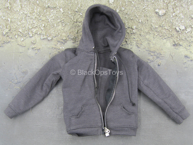 Load image into Gallery viewer, The Flash Barry Allen - Grey Hooded Jacket
