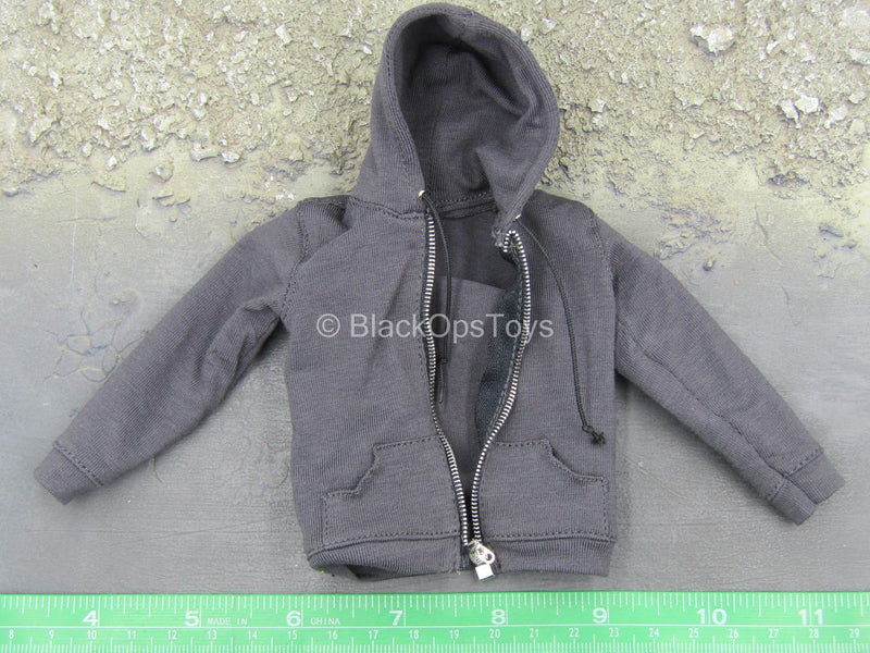 Load image into Gallery viewer, The Flash Barry Allen - Grey Hooded Jacket
