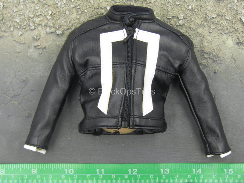 Load image into Gallery viewer, Ghost Rider - Black Leather Like Jacket
