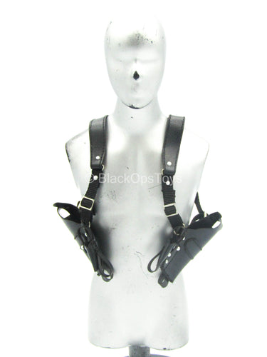 Club 2 - Van Ness - Black Leather Like Dual Shoulder Holster