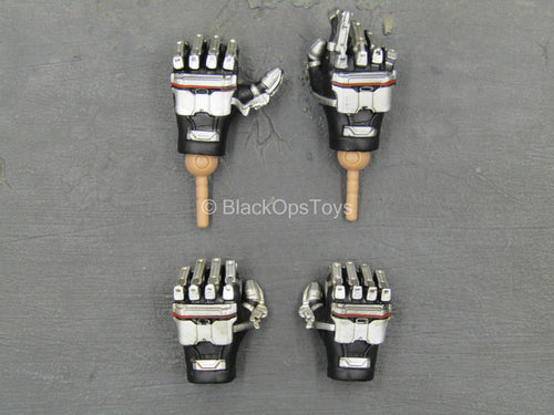 The Wandering Earth - Black & Silver Like Armored Gloved Hand Set